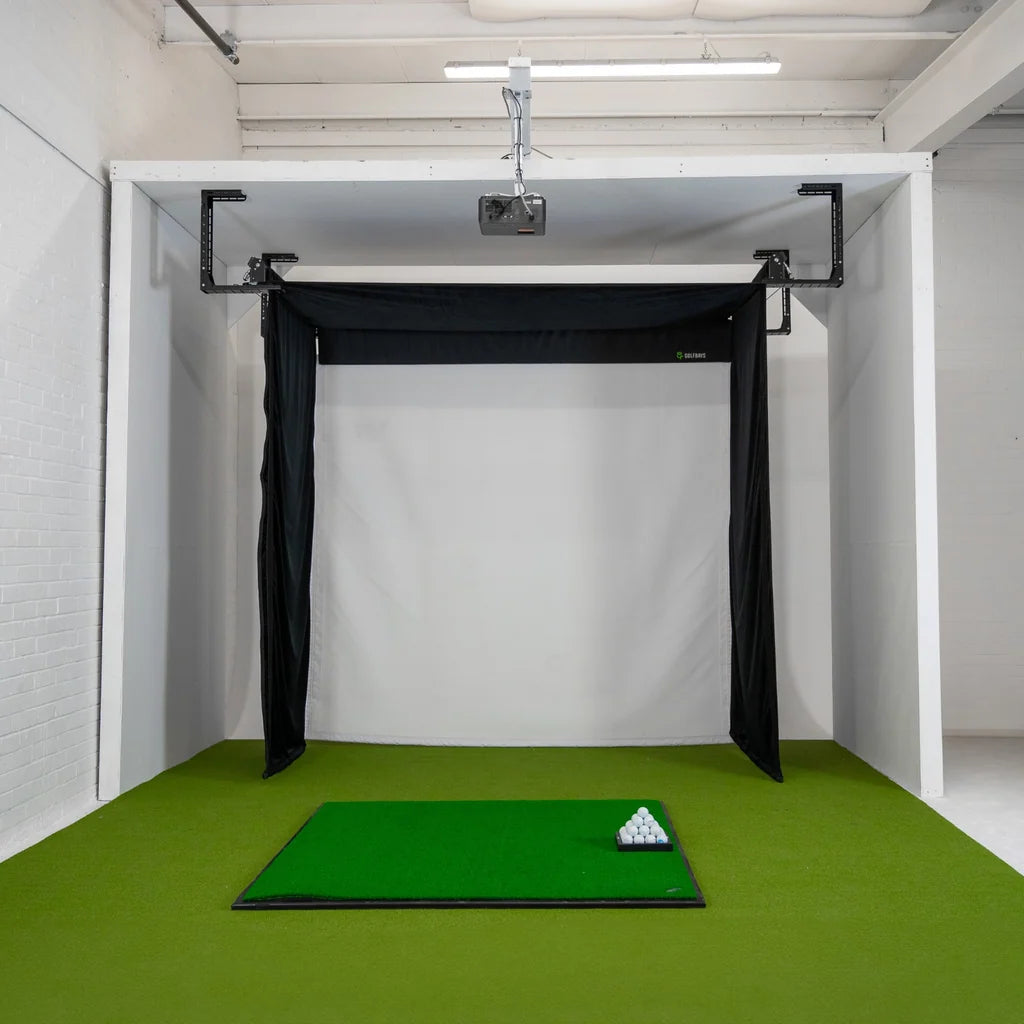 Rapsodo MLM2XPro Retractable Simbox Home Golf Simulator Package